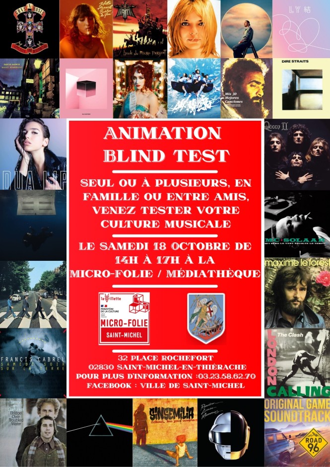 Affiche Blind test