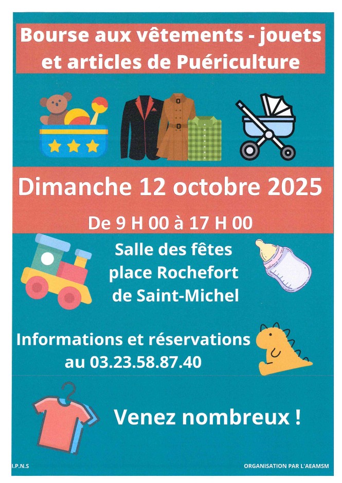 Affiche Bourse aux vêtements 2025