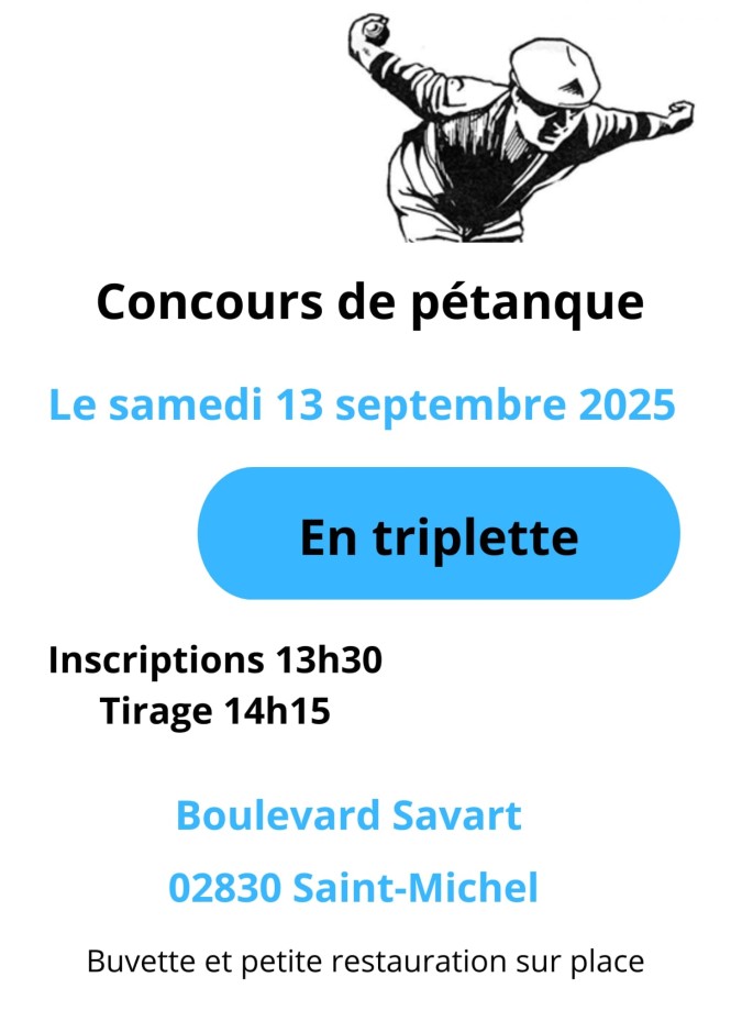 Affiche pétanque 13 9 25