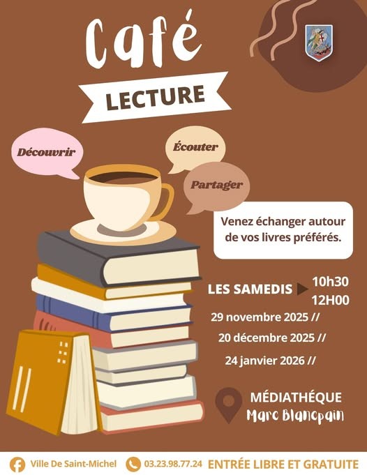 Cafés lecture à la médiathèque 2025