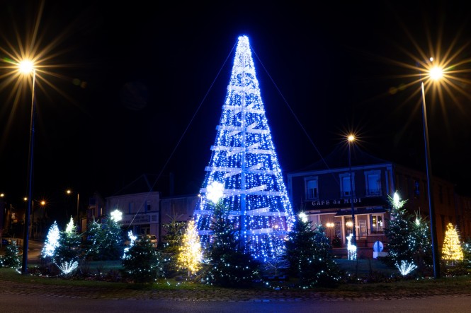 Rond point illuminé 2026